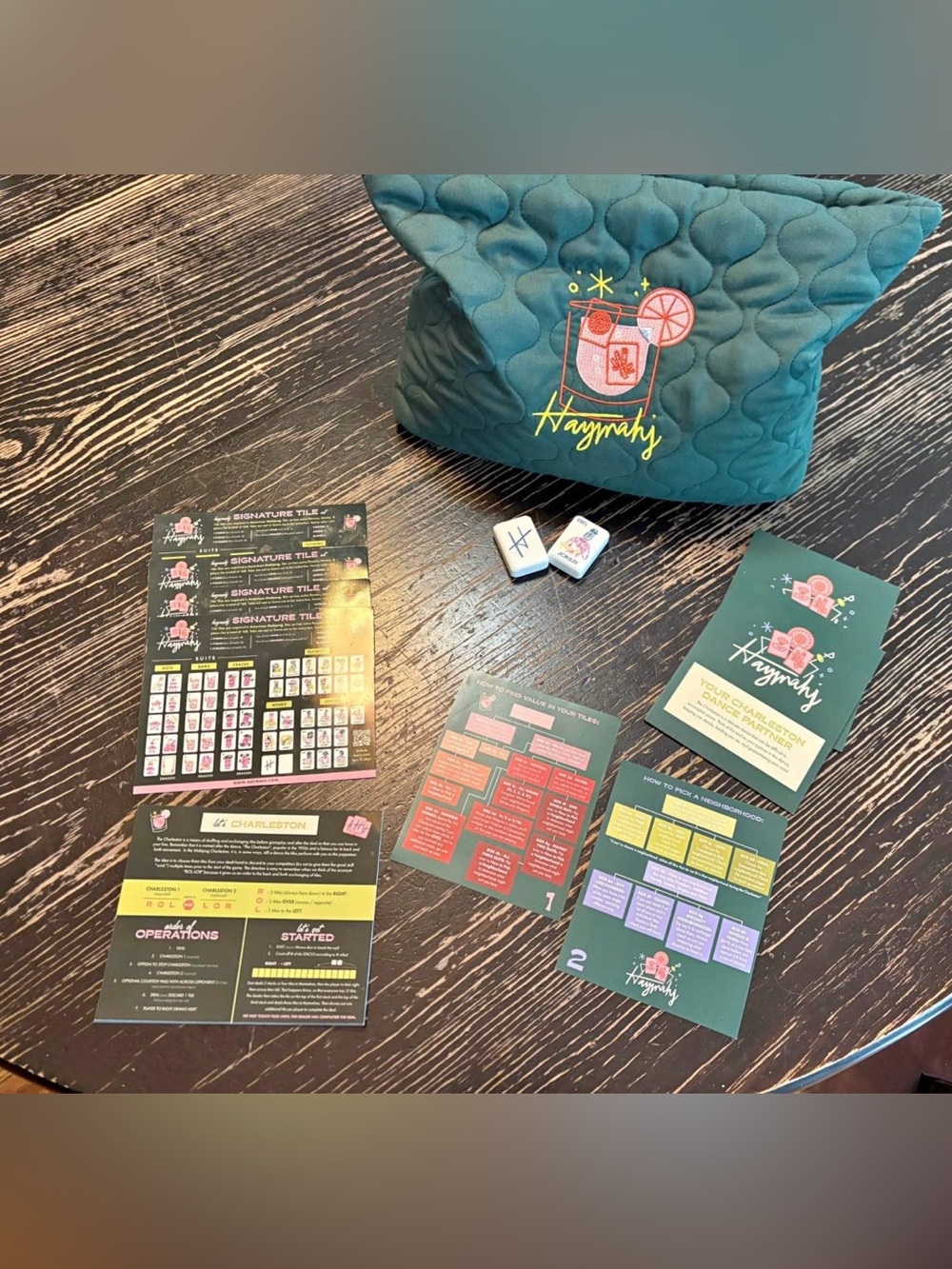 Haymahj Cocktail theme Mahjong Tile Set
